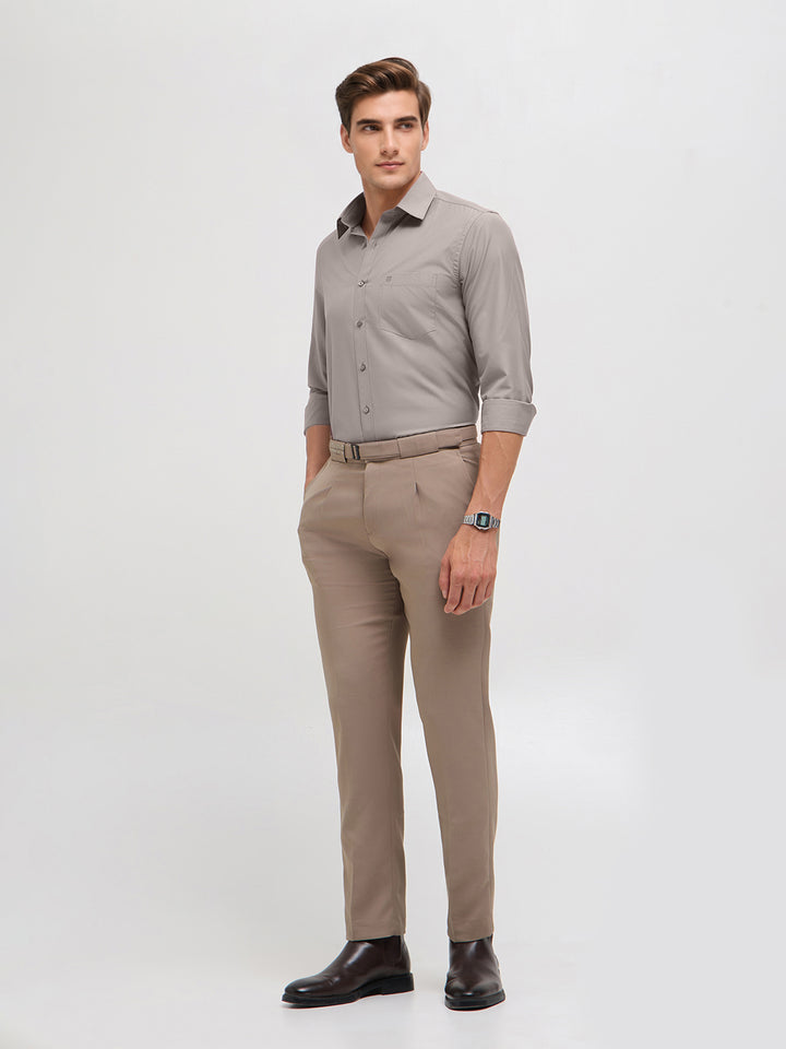 light grey shirt