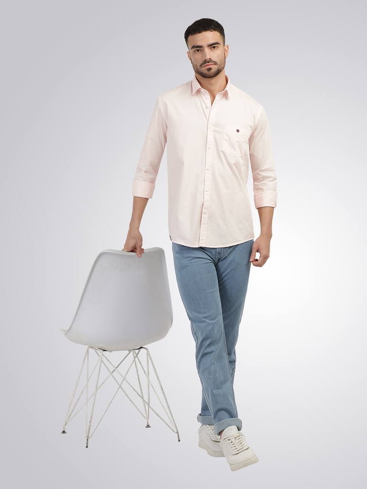 light pink casual shirt mens