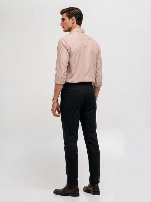 Pale Cream Solid Formal Shirt