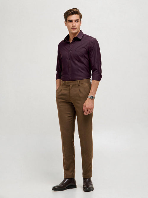 Royal Berry Solid Formal Shirt