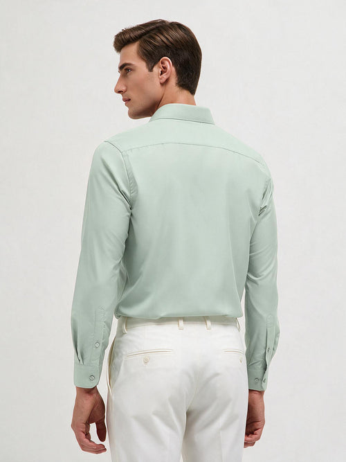 Pastel Mint Solid Formal Shirt