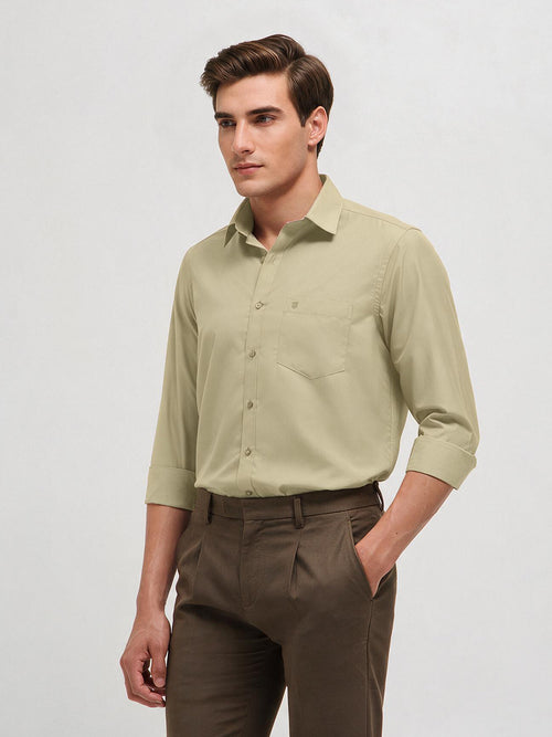 Dusty Olive Solid Formal Shirt