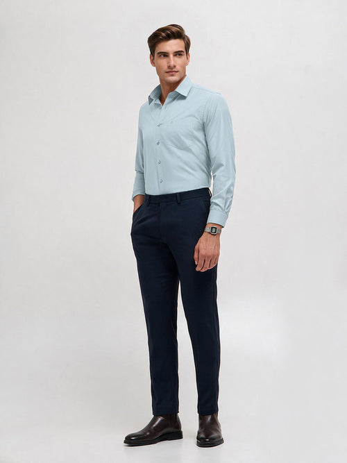 Light Blue Solid Formal Shirt