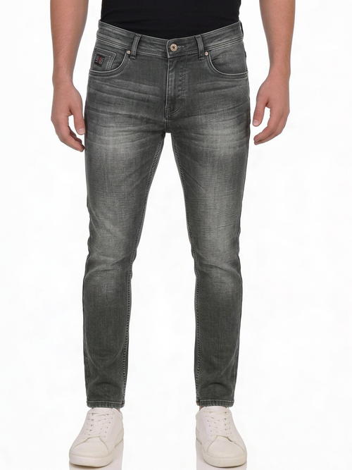Olive Grey Denim Trousers