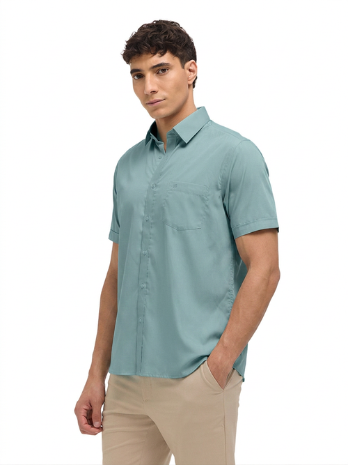 Light Mint Solid Formal Shirt