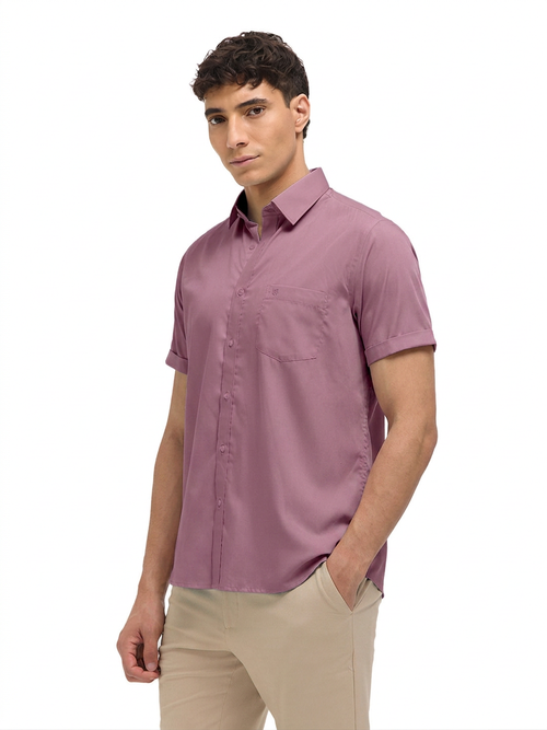 Dusty Pink Solid Formal Shirt