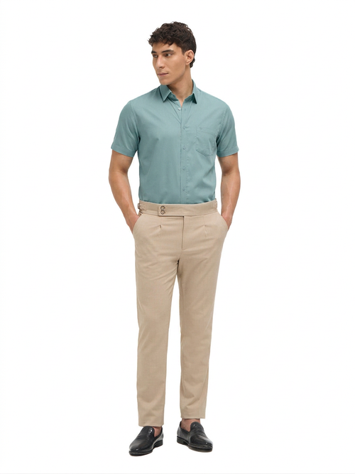 Light Mint Solid Formal Shirt