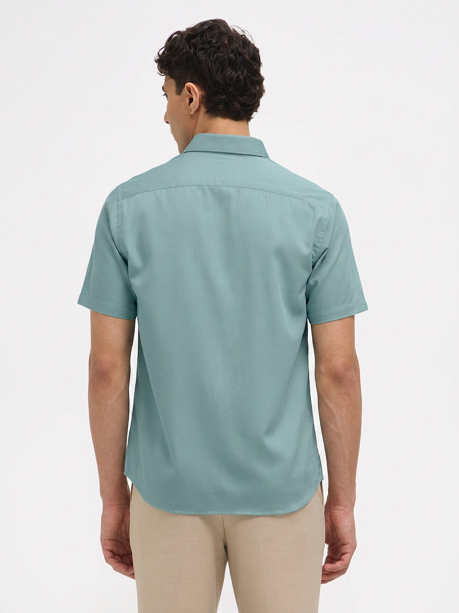 Light Mint Solid Formal Shirt