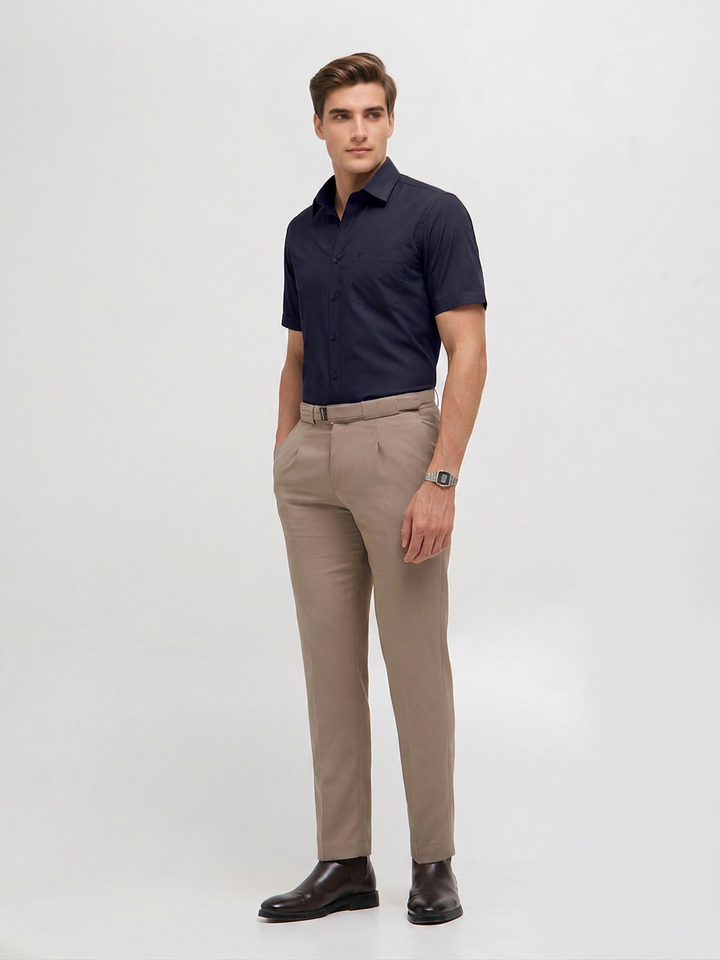 Oxford Blue Solid Formal Shirt
