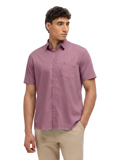 Dusty Pink Solid Formal Shirt