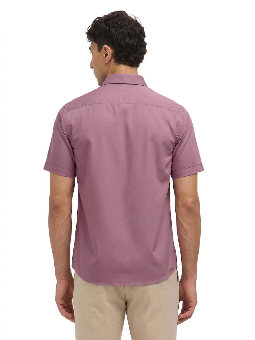 Dusty Pink Solid Formal Shirt