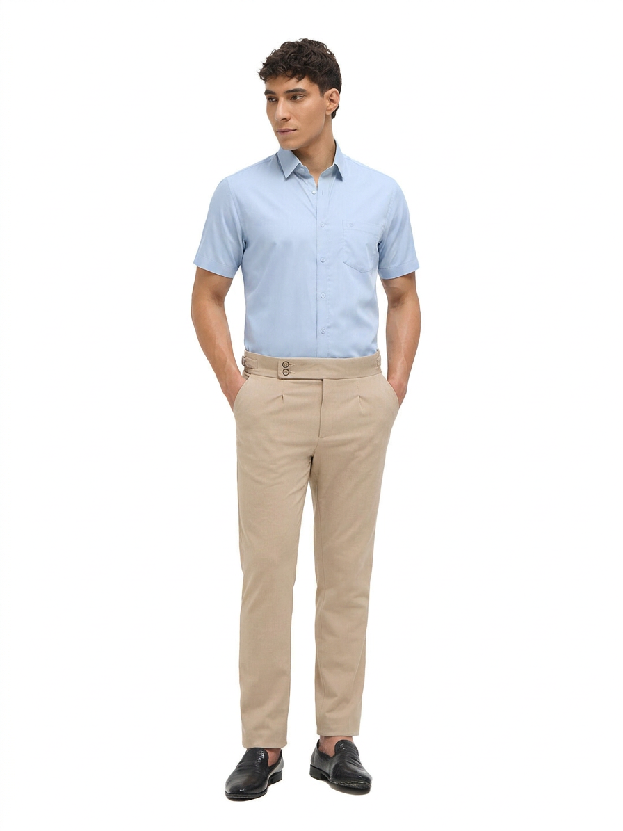Light Blue Solid Formal Shirt