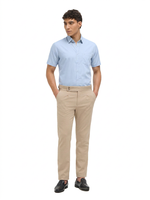 Light Blue Solid Formal Shirt