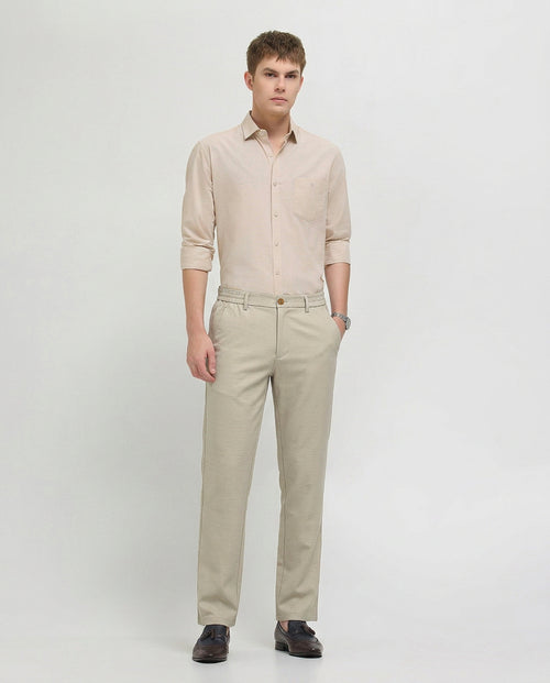 Pista Stone Solid Casual Traveler Trousers