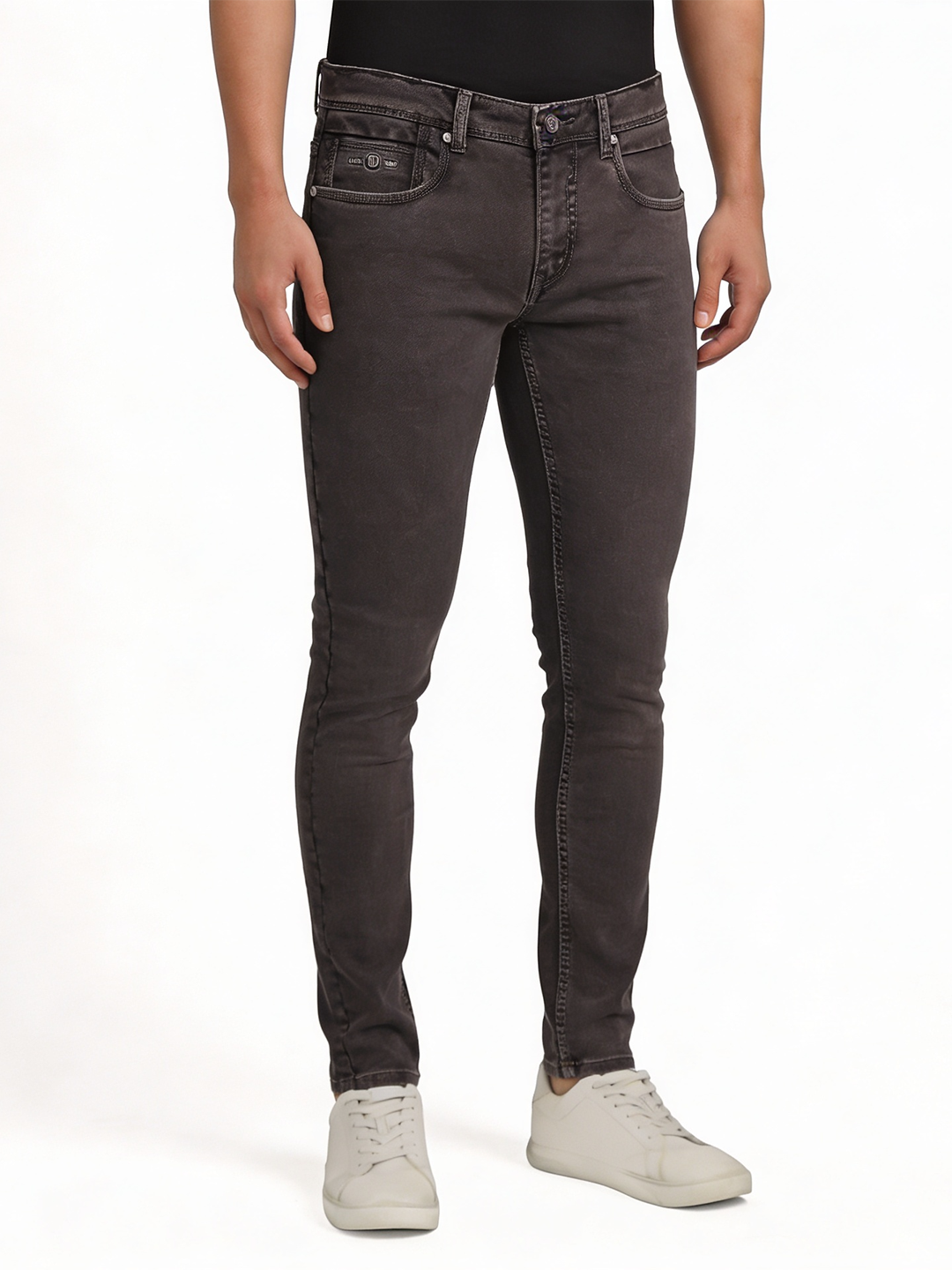 Charcoal Grey Denim Trousers