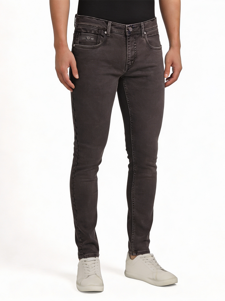 Charcoal Grey Denim Trousers