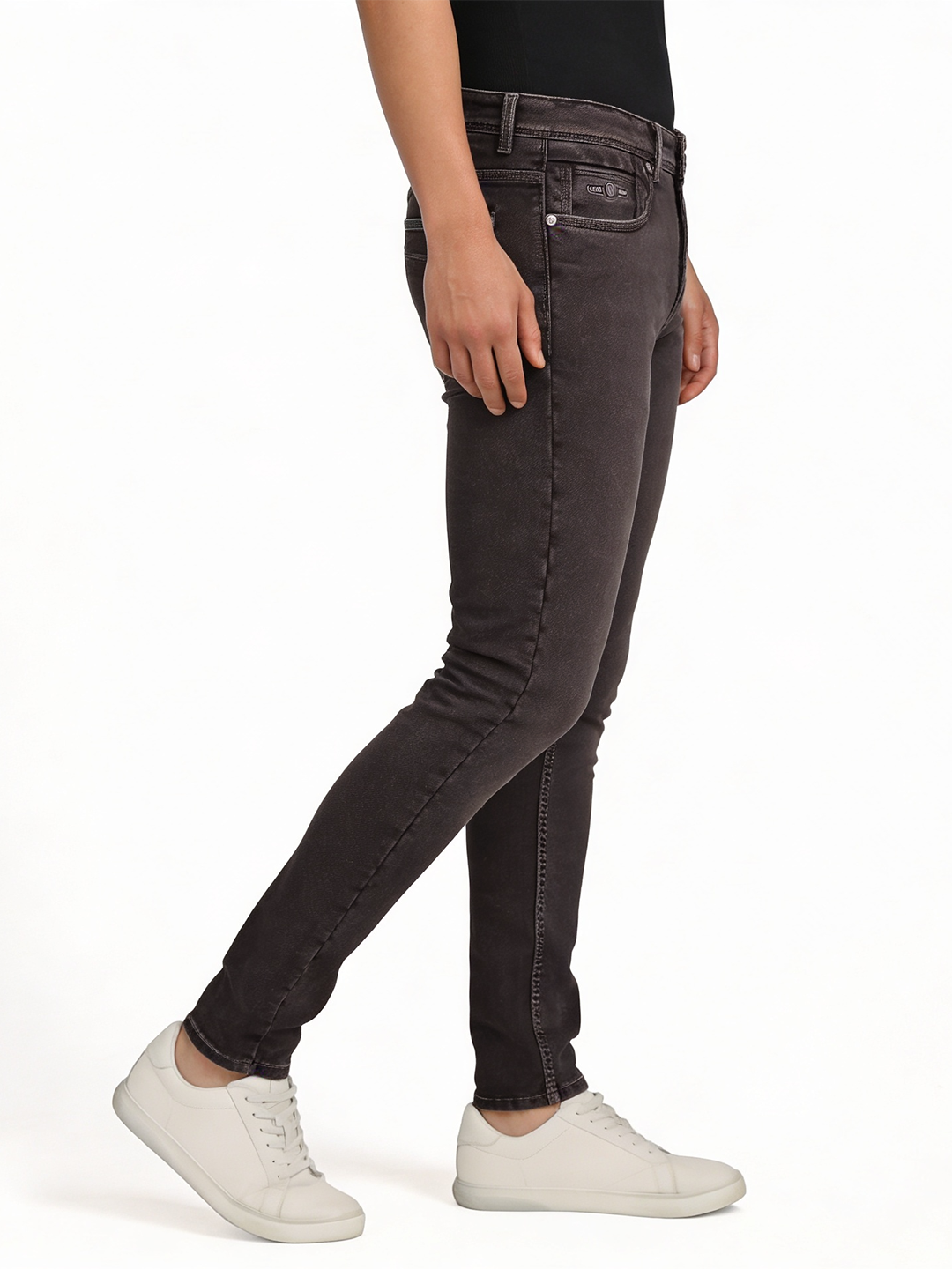 Charcoal Grey Denim Trousers