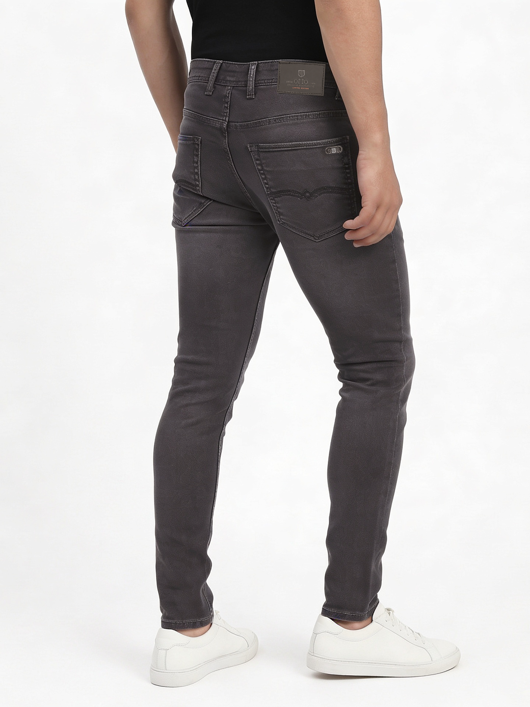 Charcoal Grey Denim Trousers