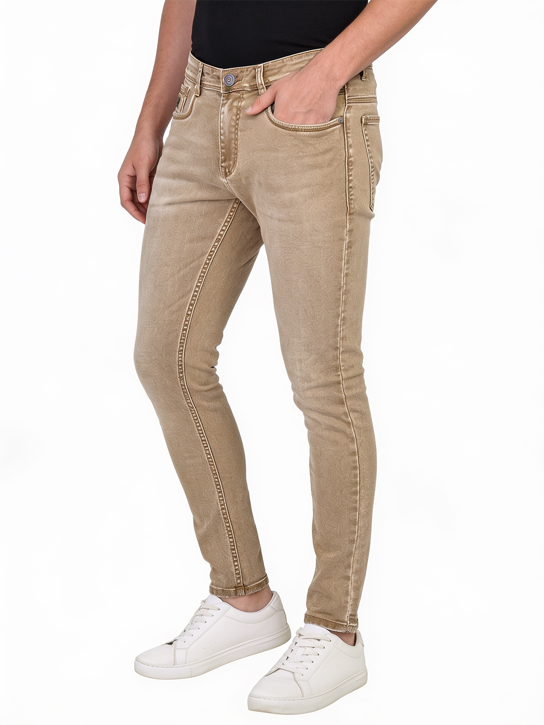 Desert Khaki Denim Trousers