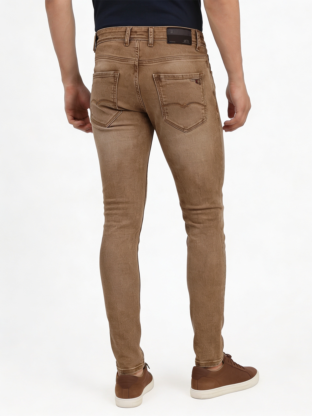 Earthy Brown Denim Trousers
