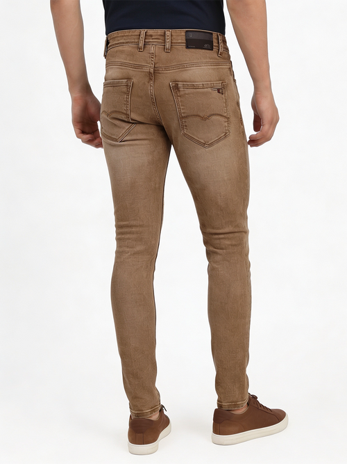 Earthy Brown Denim Trousers