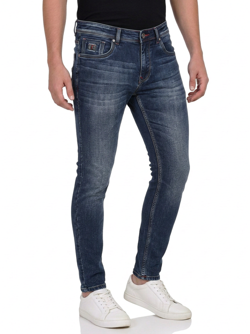 Smoky Blue Denim Trousers
