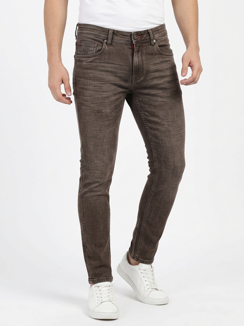 Rustic Brown Denim Trousers