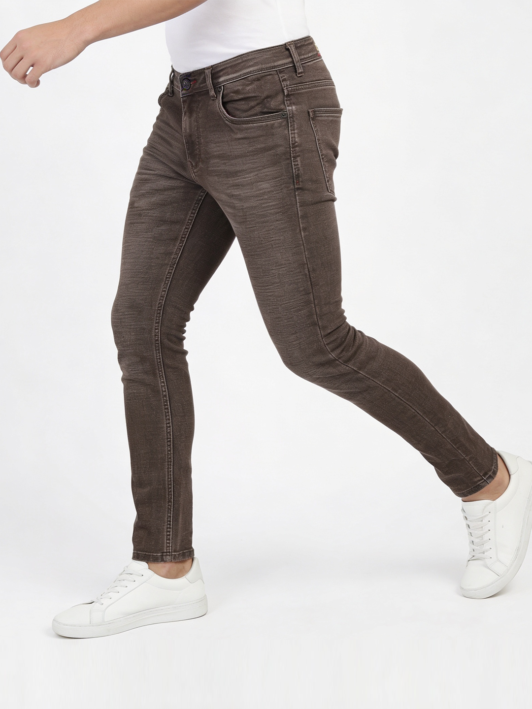 Rustic Brown Denim Trousers