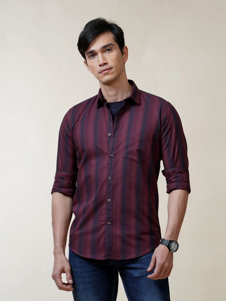 maroon casual shirt