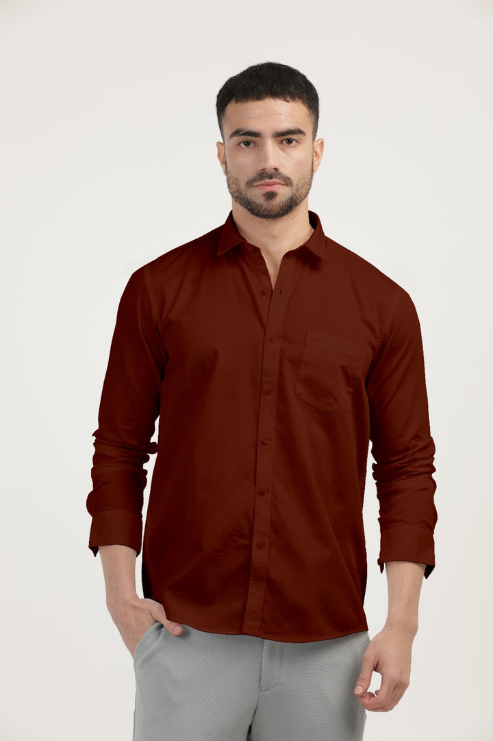 maroon color shirt​