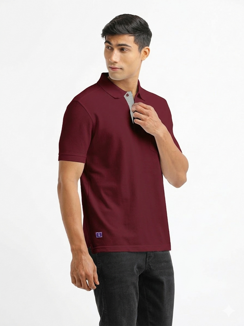 Maroon Polo T Shirt