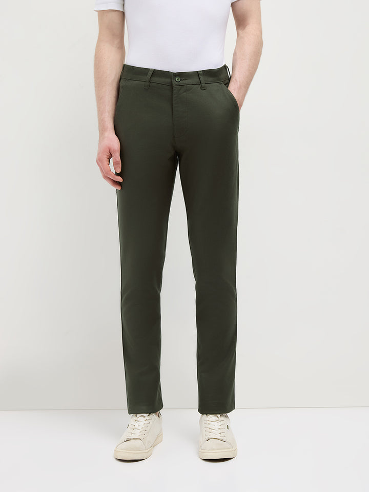 mens casual cotton trousers