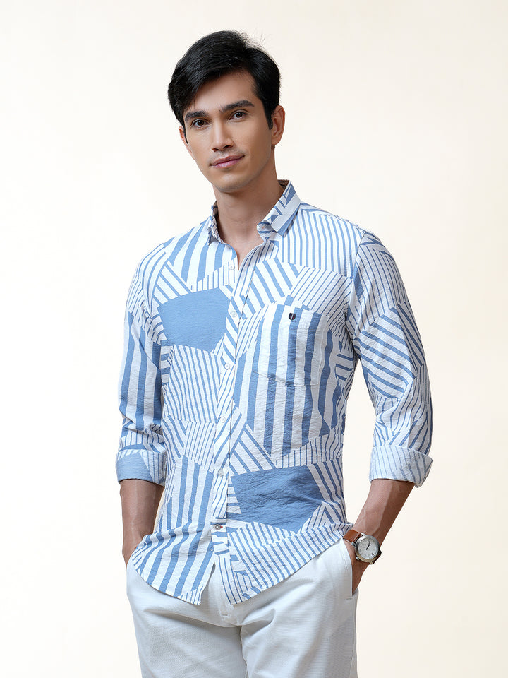 mens geometric shirt