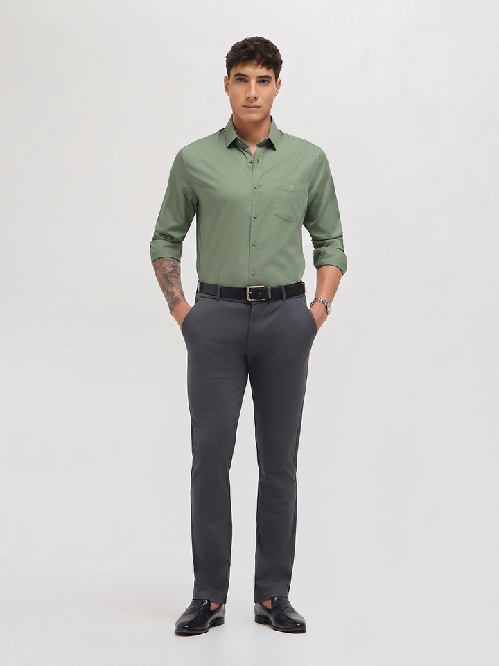 men's solid casual shirt