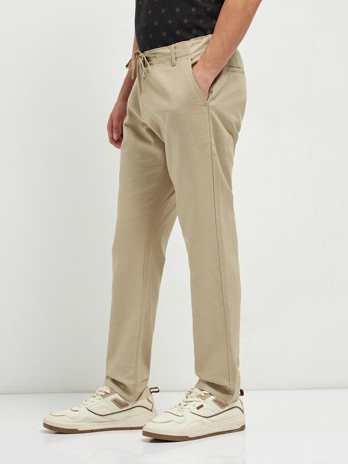 Khaki Casual Traveler Trouser