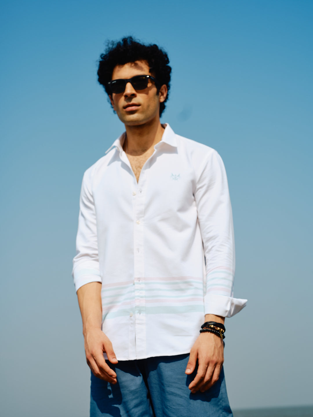 mens white casual shirt