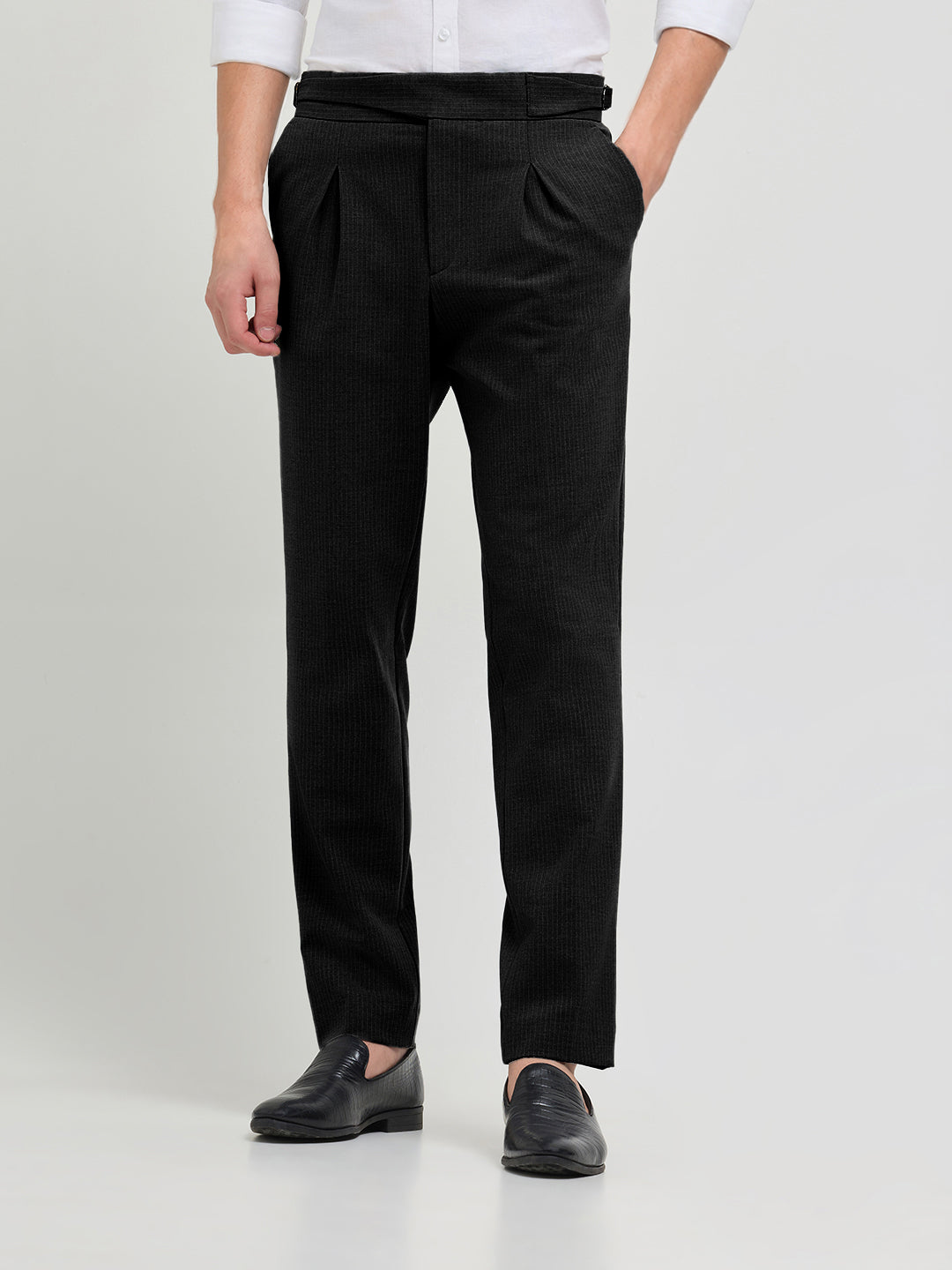 mens black casual pants