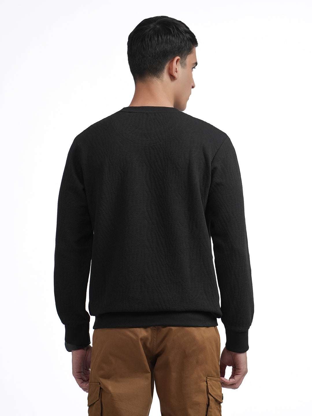 mens black crew neck t shirt