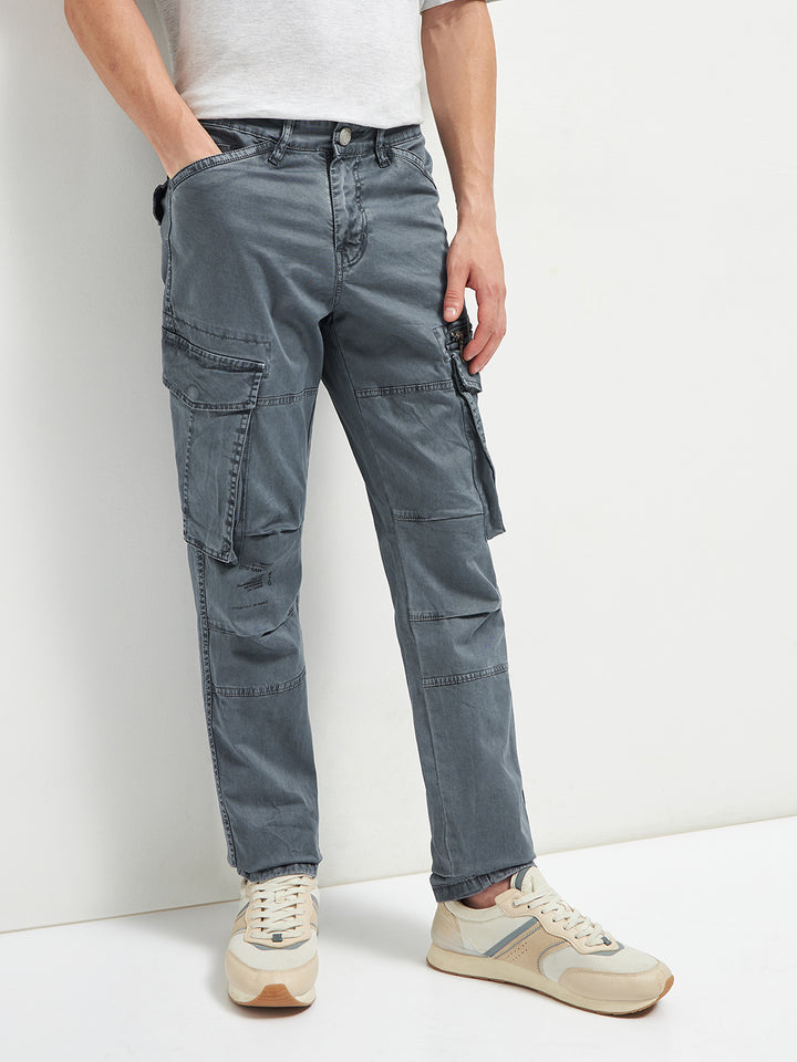 mens grey casual pants