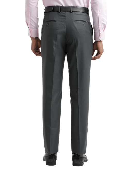 Grey Twill Formal Trousers