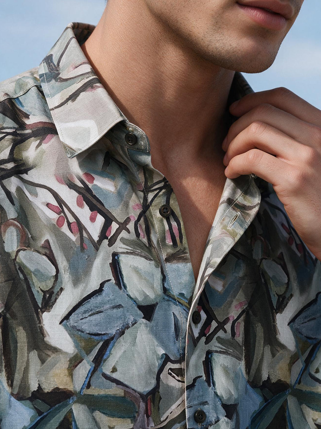 mens olive green shirt