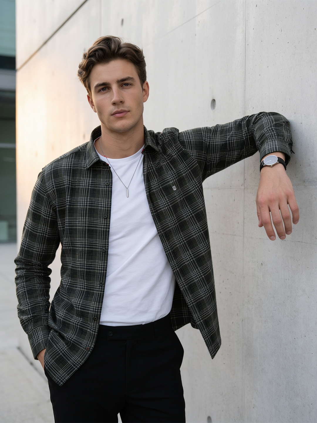mens sage shirt