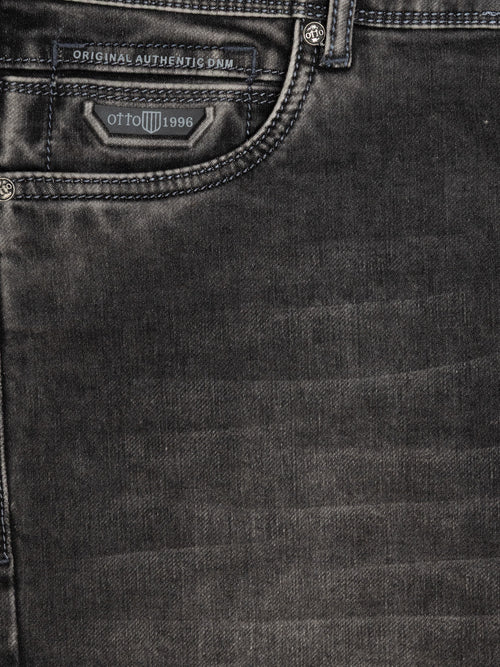 Cobalt Black Faded Denim Trousers