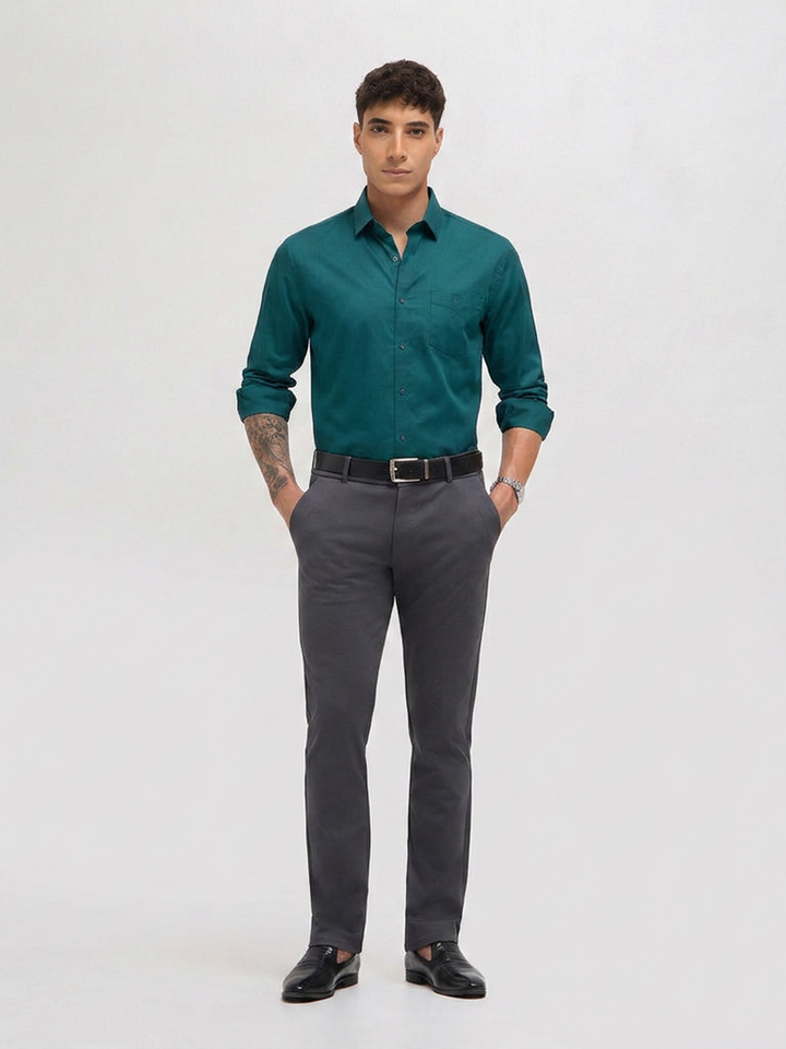 mens solid casual shirt