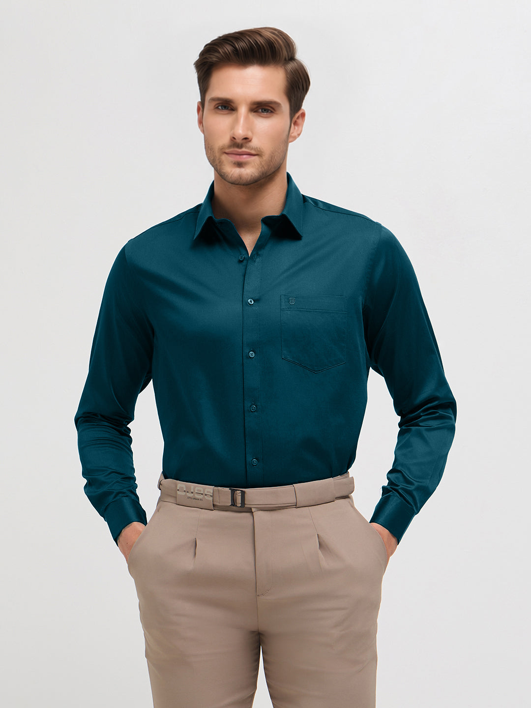 mens teal green shirt