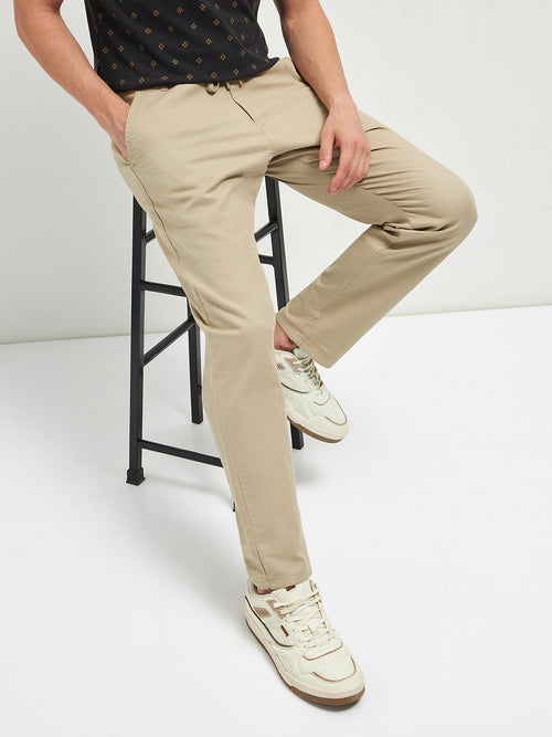 Khaki Casual Traveler Trouser