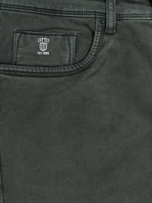 Military Green Denim Trousers