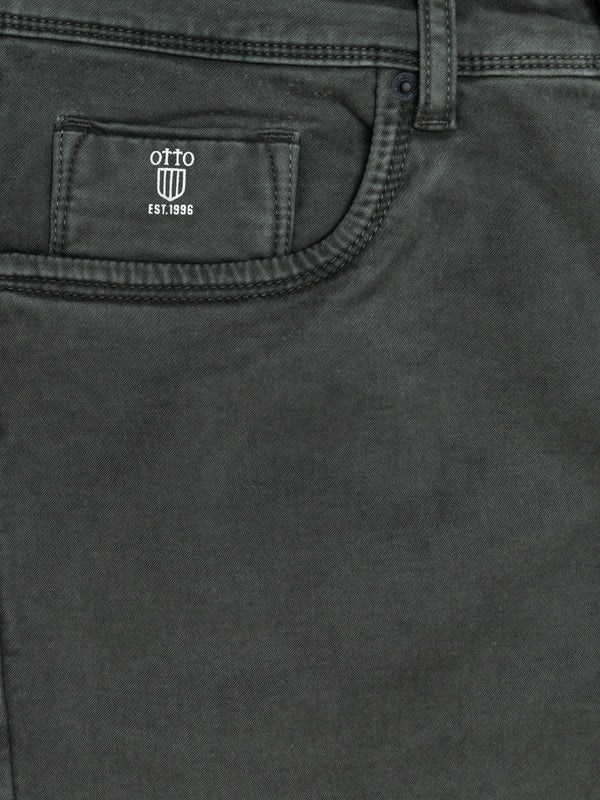 Military Green Denim Trousers