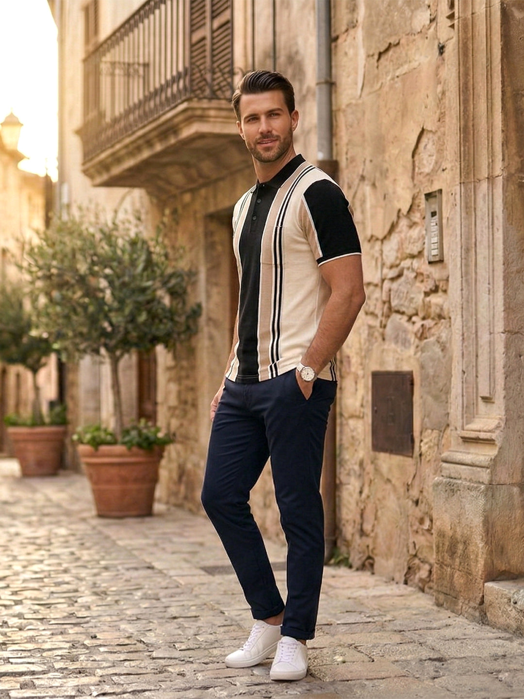 mens vertical striped t shirt