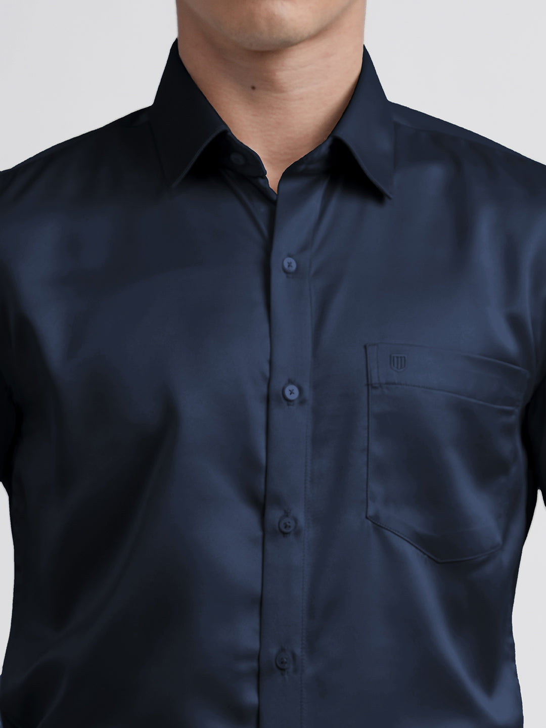 navy blue formal shirt